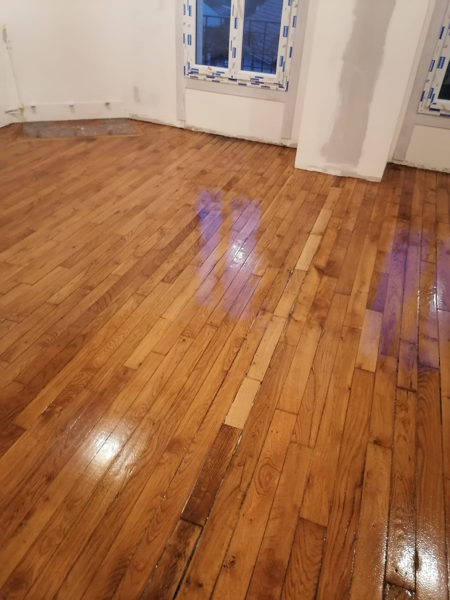 Parquet vitrifié après ponçage Aulnay-sous-bois Ile-de-France - MSR Groupe