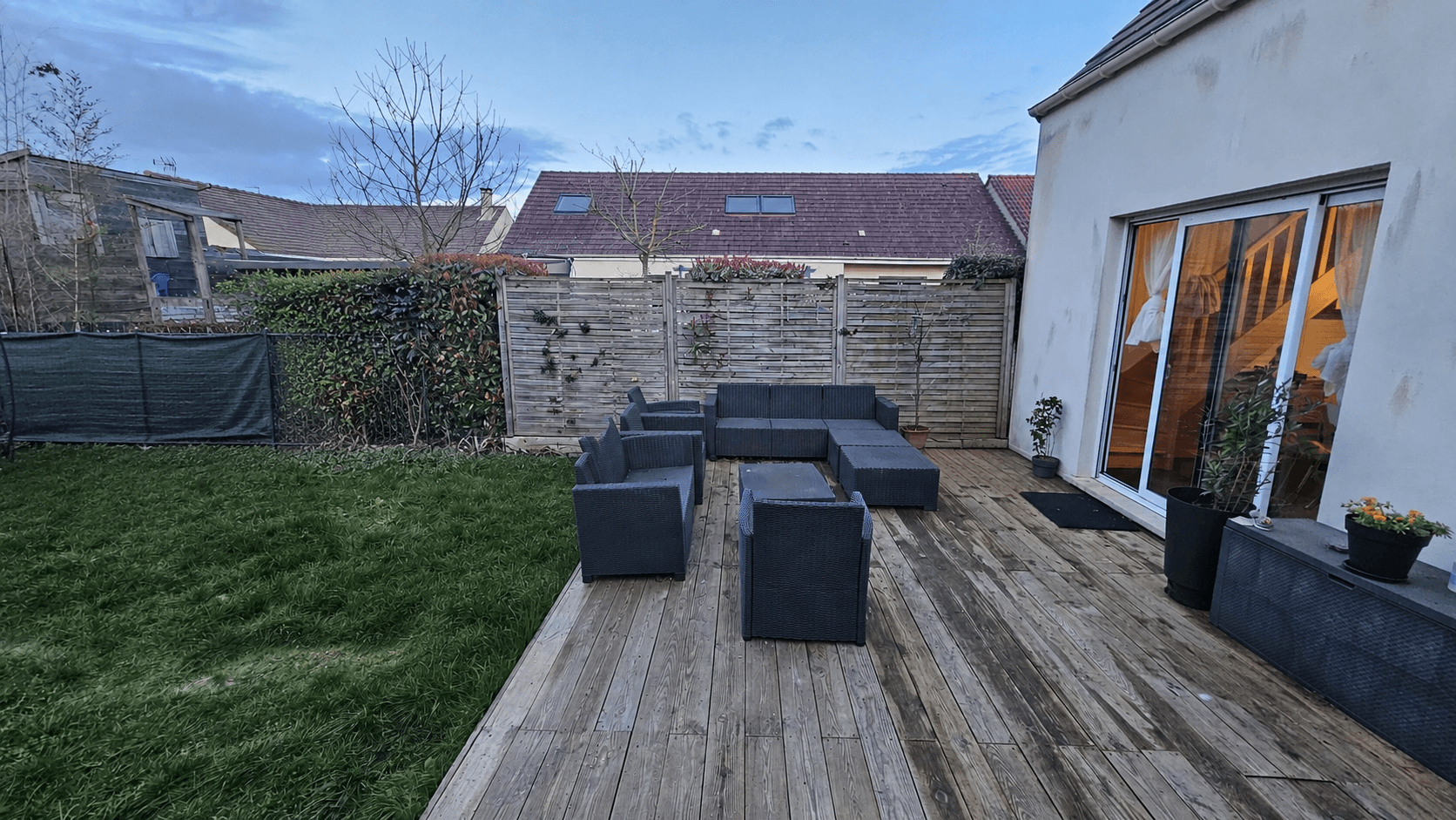 Terrasse avant rénovation Gouvieux Oise - MSR Groupe